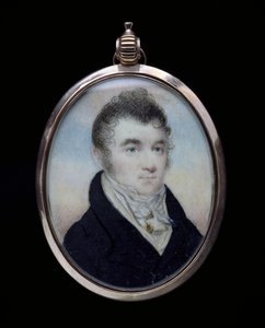 Porträtt av J. S. Willett, ca 1810 (akvarell på elfenben) av Raphaelle Peale