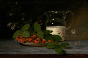 Jordgubbar och grädde, 1816.