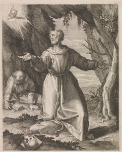 Franciskus av Assisi får stigmata