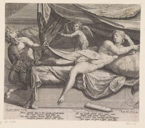 Jupiter en Antiope av Raphaël Sadeler (I)