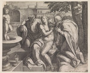Susanna och de äldre av Raphaël Sadeler (I)