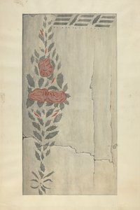 Väggstencilsektion av, ca. 1937. av Ray Holden