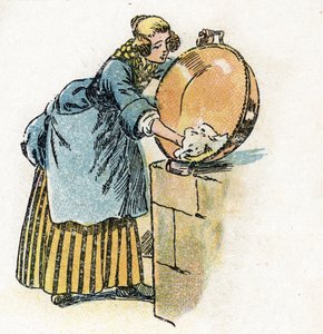 Illustration av "Askungen" för Charles Perraults Fairy Tales (illustration), ca 1920