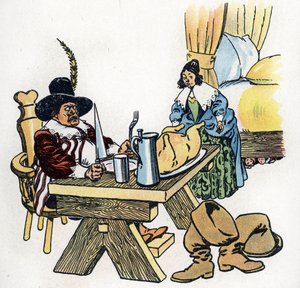 "Le Petit Poucet" illustration till Charles Perraults sagor (illustration) ca 1920