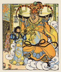 Les Mille et Une Nuits / Tusen och en natt (färglitografi) av Raymond de la Neziere