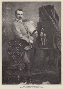 James Yates Carrington, engelsk konstnär (s/v foto) av Raymonde Lynde