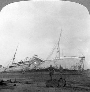 Tysk kryssare sjönk utanför Dar es Salaam, Tanzania, första världskriget, 1914-1918. av Realistic Travels Publishers