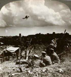 Murbruk i skyttegravarna, första världskriget, 1914-1918.