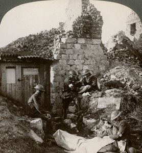 Royal Army Medical Corps vid Monchy dressing station, Frankrike, första världskriget, 1914-1918. av Realistic Travels Publishers