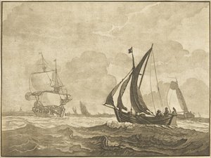 Havslandskap av Regina Schönecker after Wigerus Vitringa