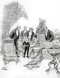 Illustration till Little Lord Fauntleroy (gravyr)