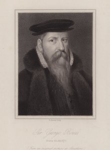 Sir George Bowes, engelsk soldat (gravyr) av Reginald Easton