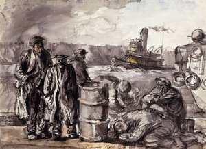 På kajerna av Reginald Marsh