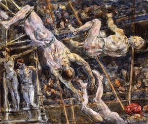 De flygande Concello-bussarna av Reginald Marsh