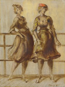 Två kvinnor av Reginald Marsh