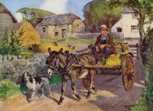 Illustration för My Farm (färg litho)