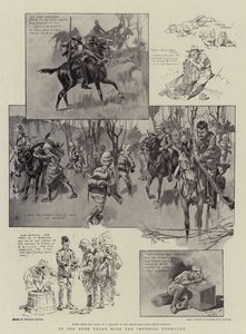 I Bush Veldt med Imperial Yeomanry (litografi) av Reginald Thomas Cleaver