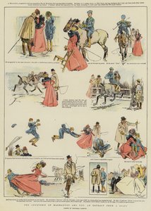 Marmadukes och Tots uppvaktning, ett utdrag ur en dagbok (chromolitho) av Reginald Thomas Cleaver