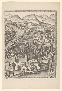 Utsikt över Florens (höger del) Fiorenza (titel på objekt) av Reichsdruckerei