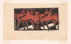 Ryttare till häst av Reijer Stolk (signed by artist)