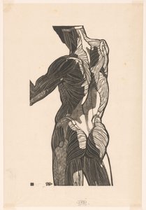 Anatomisk studie av en mans rygg och sätesmuskler