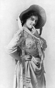 Evie Greene 1876-1917, engelsk skådespelerska, 1902-1903.