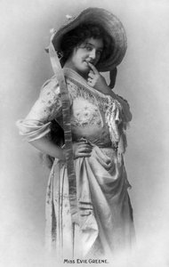 Evie Greene 1876-1917, engelsk skådespelerska, 1905.
