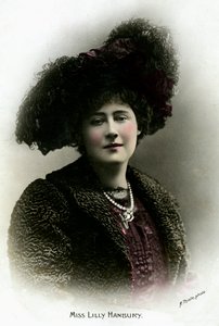 Lily Hanbury 1874-1908, engelsk skådespelerska, tidigt 1900-tal.