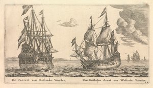 De nederländska fartygen "Paerrel" och "Dubbelen Arent av Reinier Nooms