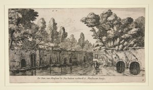 Monsieur de Nues trädgård i S. Marsiou, förort till Paris av Reinier Nooms