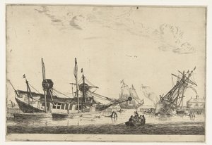 Två kölade segelfartyg Tretton scener med skepp (serietitel)