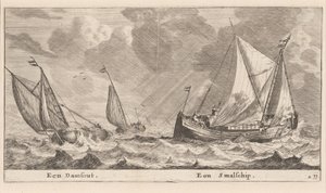 En Damschuit och en "Smalschip" av Reinier Nooms, called Zeeman