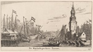 Haringpakkers tornet i Amsterdam av Reinier Nooms, called Zeeman