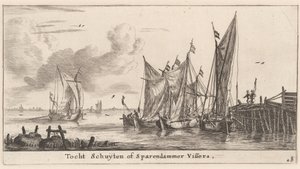 "Tocht Schuiten" eller Spaarndam fiskebåtar av Reinier Nooms, called Zeeman