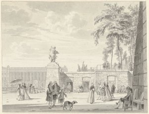 Tuilerierna i Paris av Reinier Vinkeles (I)