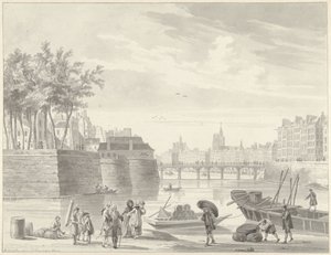 Utsikt över Pont Rouge, Paris