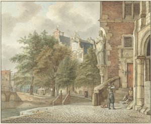 Utsikt över en stadskanal
