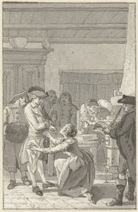 Illustration till romanen Gustav Lindau av Reinier Vinkeles (I)