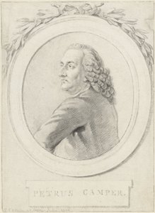 Porträtt av professor Petrus Camper av Reinier Vinkeles (I)