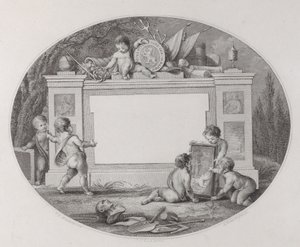 Handelskort, 1800-talet. av Reinier Vinkeles