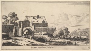 En vattenkvarn nära St. Denis, 1600-talet. av Reinier Zeeman