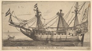 Salemanderen an Oostindis Vaerder, mitten av 1600-talet.