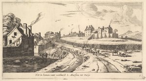 Ingång till förorten Saint Marceau nära Paris, 1600-talet.