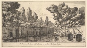 The Garden of M. de Nue Utanför förorten S. Marceau nära Paris, 1600-talet. av Reinier Zeeman