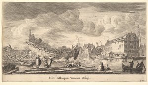 The Launch of a Ship, 1600-talet.
