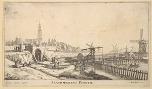Zaagmolenporten, 1600-talet. av Reinier Zeeman