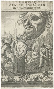 Tecknad film om konst Titelsida för: J. Oudaen, Agrippa, From the Vanity of Sciences, 1661