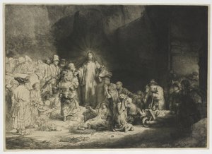 (The Hundred Gulden Print av Rembrandt van Rijn