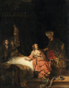 Josef och Potifars hustru av Rembrandt