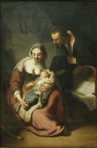 Den heliga familjen av Rembrandt